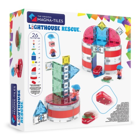 MAGNA-TILES Klocki Magnetyczne Lighthouse Rescue 26 el.