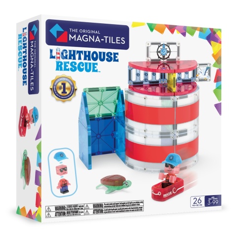 MAGNA-TILES Klocki Magnetyczne Lighthouse Rescue 26 el.