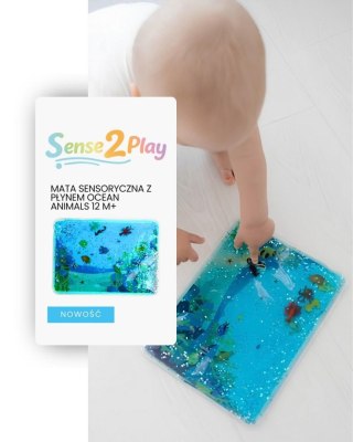 Mata sensoryczna z płynem Ocean Animals 31x22cm