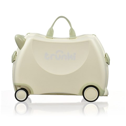 Dziecięca walizka podróżna Trunki Glide 360° z funkcją jeździka - Biała