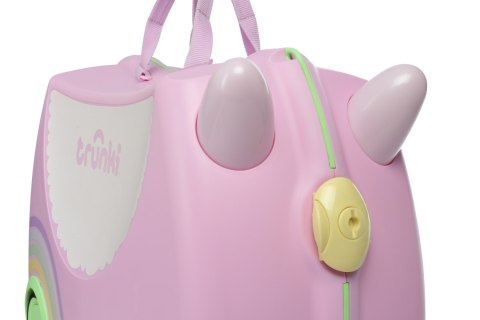 Dziecięca walizka podróżna jeździk Trunki Glide 360° - Jednorożec Una