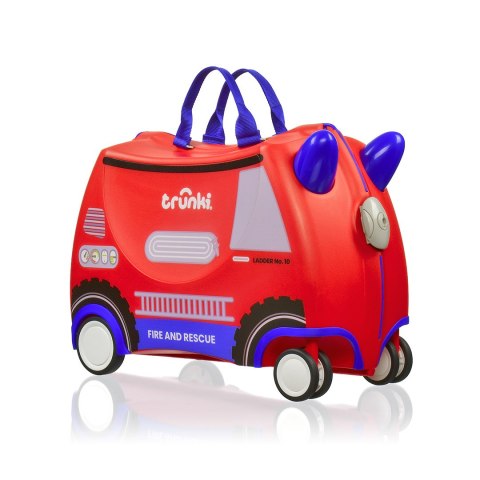 Dziecięca walizka podróżna jeździk Trunki Glide 360° Wóz strażacki Frank