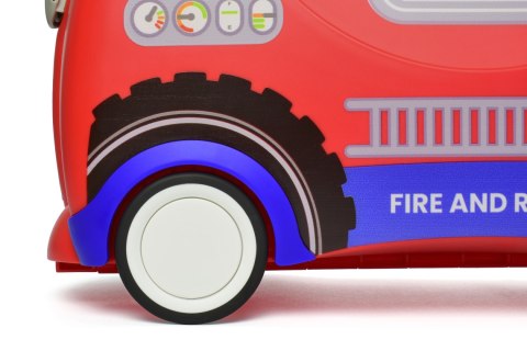 Dziecięca walizka podróżna jeździk Trunki Glide 360° Wóz strażacki Frank