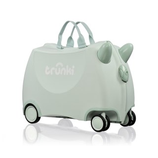 Dziecięca walizka podróżna Trunki Glide 360° z funkcją jeździka - Zielona