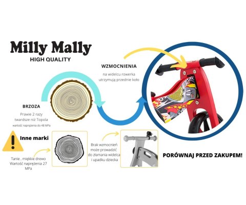 Milly Mally Pojazd Jake 2w1 Natural