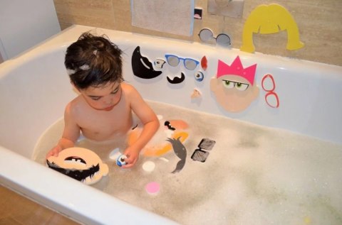 NAKLEJKI DO KĄPIELI WANNY śMIESZNE TWARZE