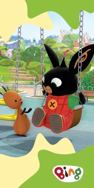 KRÓLIK BING RĘCZNIK DZIECIECY KĄPIELOWY 70X140