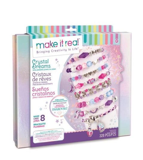 Make it Real Zestaw do tworzenia bransoletek Crystal Dreams z kryształkami Swarovskiego