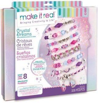 Make it Real Zestaw do tworzenia bransoletek Crystal Dreams z kryształkami Swarovskiego