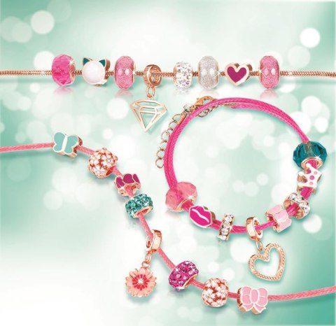 Make it Real Zestaw do tworzenia bransoletek Halo Charms Think Pink